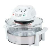 8-in-1 Classic Cuisine Halogen Oven Air Fryer - 12 to 17Qt Durable Glass Air Fryer White