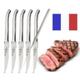 thumbnail image 1 of Classic Cuisine Laguiole Stainless Steel Serrated Steak Knives Set of 6, 1 of 7