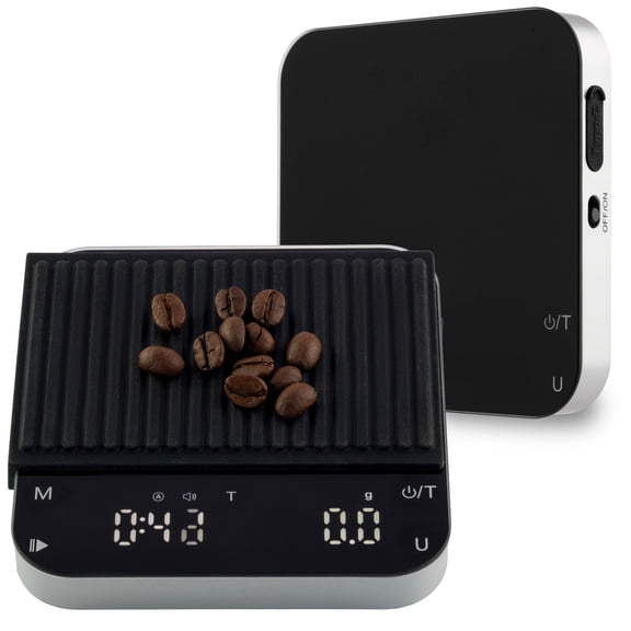 Classic Cuisine Mini Coffee Scale - Rechargeable Espresso Scale with 2kg/0.1g Accuracy