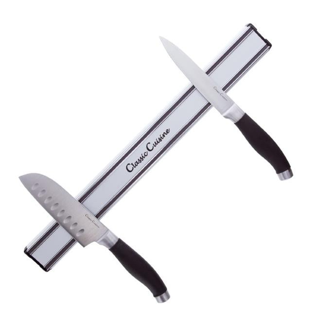 Classic Cuisine Space-Saving 16-Inch Magnetic Knife Holder for Wall Storage