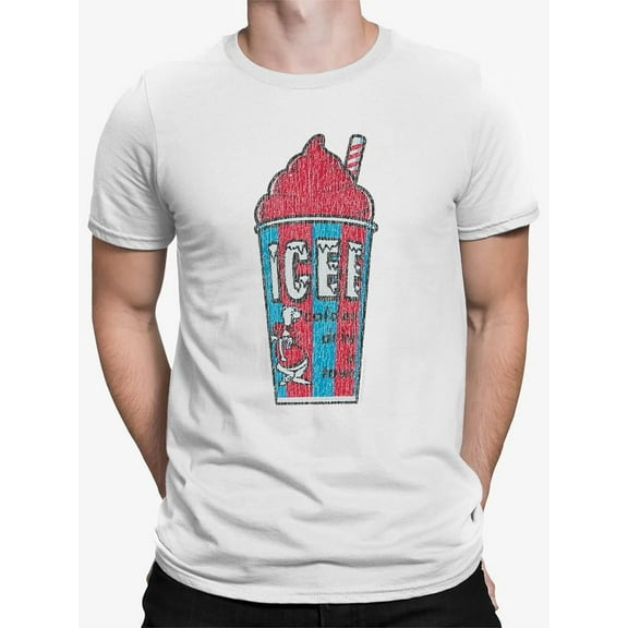 Classic Cup Design - Retro ICEE 'Coldest Drink In Town' Graphic Men's T-shirt
