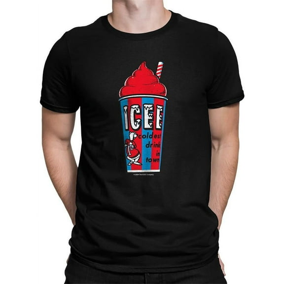 Classic Cup Design - Retro ICEE 'Coldest Drink In Town' Graphic Men's T-shirt