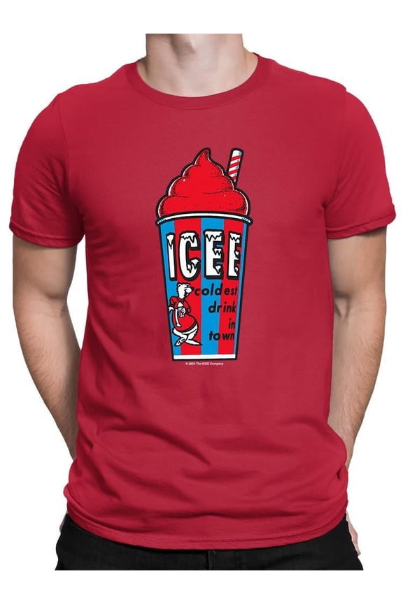 Classic Cup Design - Retro ICEE 'Coldest Drink In Town' Graphic Men's T-shirt