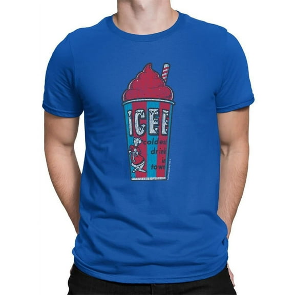 Classic Cup Design - Retro ICEE 'Coldest Drink In Town' Graphic Men's T-shirt