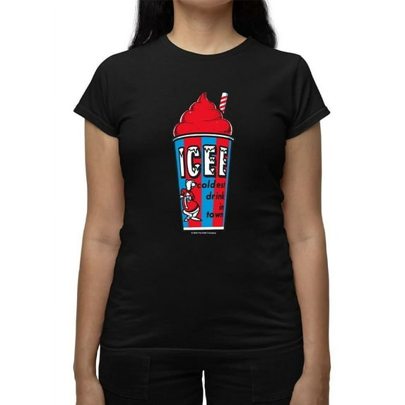 Classic Cup Design - Retro ICEE 'Coldest Drink In Town' Graphic Women's T-shirt