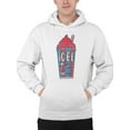 thumbnail image 1 of Classic Cup Design - Retro ICEE 'Coldest Drink In Town' Men's Hoodie, 1 of 4