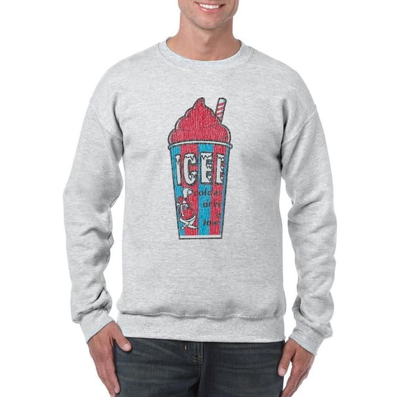 Classic Cup Design - Retro ICEE 'Coldest Drink In Town' Men's Sweatshirt