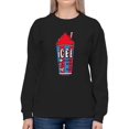 thumbnail image 1 of Classic Cup Design - Retro ICEE 'Coldest Drink In Town' Sweatshirt Women's, 1 of 4