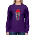 thumbnail image 1 of Classic Cup Design - Retro ICEE 'Coldest Drink In Town' Sweatshirt Women's, 1 of 4