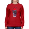 thumbnail image 1 of Classic Cup Design - Retro ICEE 'Coldest Drink In Town' Sweatshirt Women's, 1 of 4