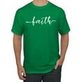 thumbnail image 1 of Classic Cursive Christian Faith Quote Inspirational/Christian Men's Graphic T-Shirt, Kelly, 3XL, 1 of 3