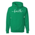 thumbnail image 1 of Classic Cursive Christian Faith Quote Inspirational/Christian Unisex Graphic Hoodie Sweatshirt, Kelly, Small, 1 of 3