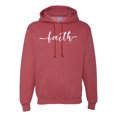 thumbnail image 1 of Classic Cursive Christian Faith Quote Inspirational/Christian Unisex Graphic Hoodie Sweatshirt, Vintage Heather Red, 2XL, 1 of 3