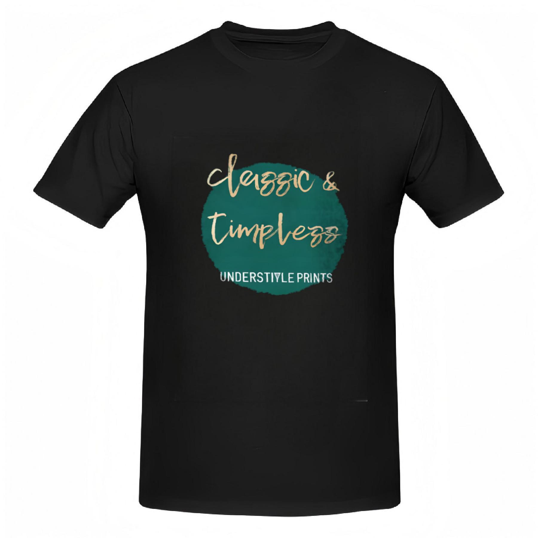 Classic & Cursive Graphic Tee for Women - Cotton Short Sleeve T-Shirt ...