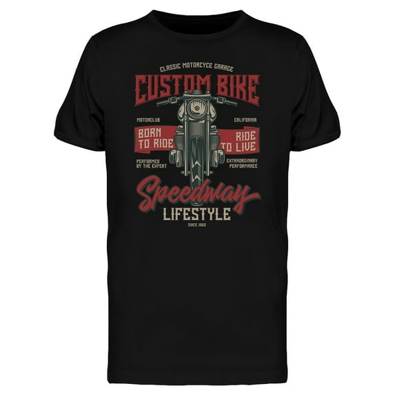 Classic Custom Bike T-Shirt Men -Image by Shutterstock, Male 3X-Large