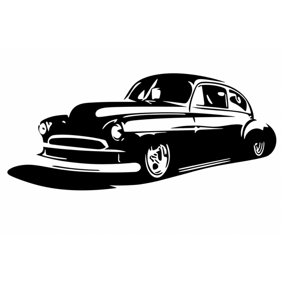 Classic Custom Hot Rod Car Vinyl Decal Sticker