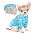 thumbnail image 1 of Classic Cute Pet Clothes New Autumn and Winter Clothes Pet Sweater Small and Medium Sized Dog Knitting - Sky Blue, L, 1 of 9