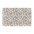 Classic Cute Rabbit Flower Bathroom Rugs 30x20 Bath Mat Rugs, Autumn