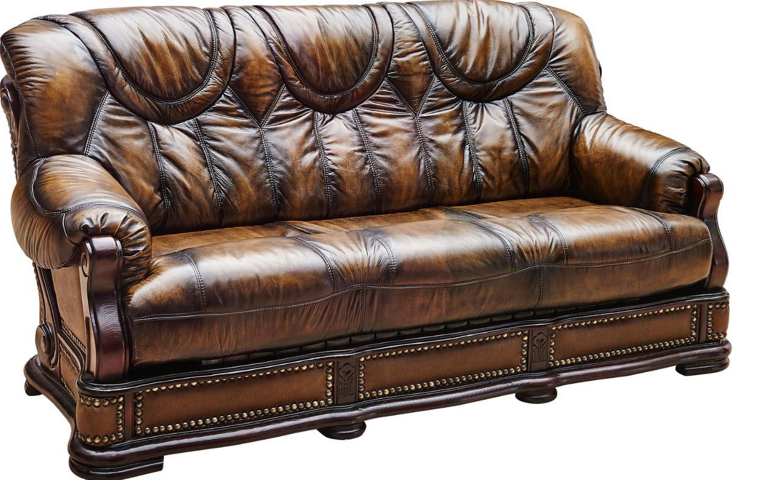 Italian Leather Sofa Bed Esf Oakman