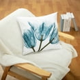 thumbnail image 1 of Classic Decorative Square Throw Pillow Covers 18" L x 18" W Simple Style Flowers Linen Pillow Cases with Zipper for Car Sofa Couch Bed Home (Pillow Inserts is not included), 1 of 4
