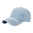 thumbnail image 1 of Classic Denim Baseball Cap , Unisex Versatile Casual Premium Headwear , Durable Washed Cotton Denim and Soft Inner Lining , Modern Daily Wear and Outdoor Travel Fashion Accessory, 1 of 2