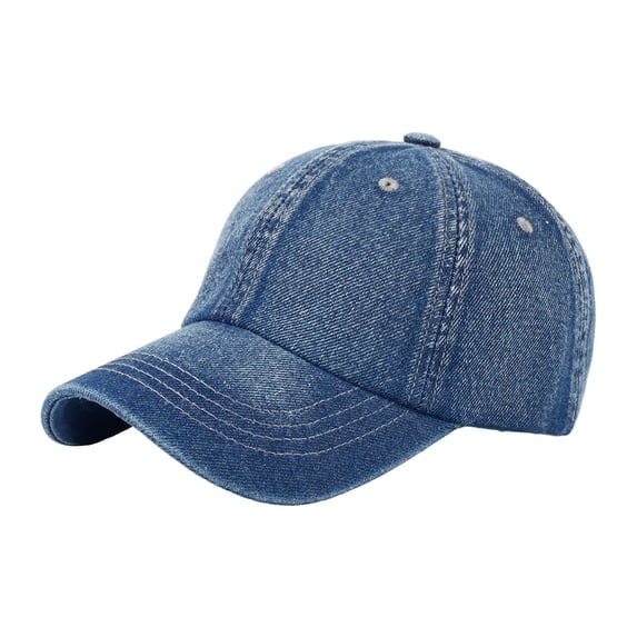 Classic Denim Baseball Cap , Unisex Versatile Casual Premium Headwear , Durable Washed Cotton Denim and Soft Inner Lining , Modern Daily Wear and Outdoor Travel Fashion Accessory