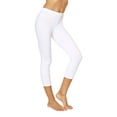 thumbnail image 1 of No nonsense Women's Classic Denim Indigo Capri Legging, White, X-Large, 1 of 3