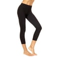 thumbnail image 1 of No nonsense Women's Classic Denim Indigo Capri Legging, Black, X-Large, 1 of 3