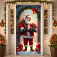 thumbnail image 1 of Classic Design Christmas Banner Santa Claus Holiday Decoration Festive Ornament for Christmas Party Home Celebration Winter, 1 of 9