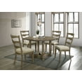thumbnail image 1 of Classic Design Dining Set 5pc Round Table and Solid Wood Chairs Durable Frame Wooden Dining Furniture, 1 of 7