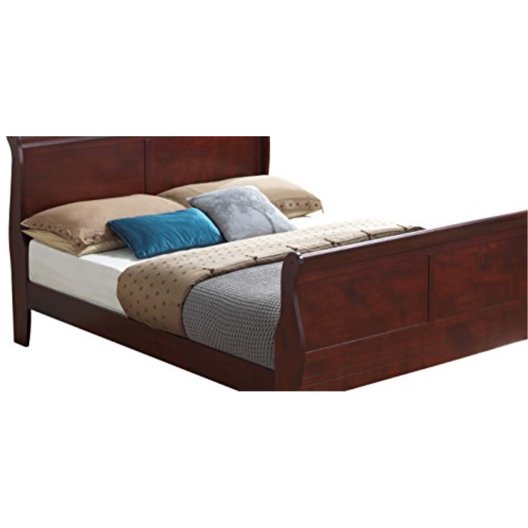 Classic Design Wood Sleigh Bed Timeless Elegance and Customizable