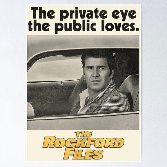 Classic Detective Television Series Retro Private Investigator, Unframed Poster