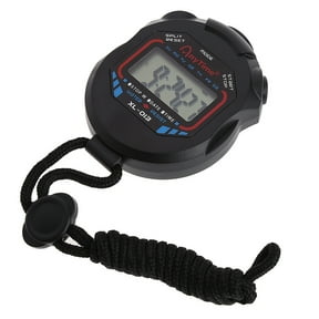 Classic Digital Handheld LCD Chronograph Sports Stopwatch Timer for w/string