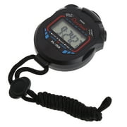 Classic Digital Handheld LCD Chronograph Sports Stopwatch Timer for w/string