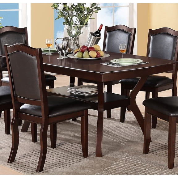 Classic Dining Table With Shelve In - Rectangular For
