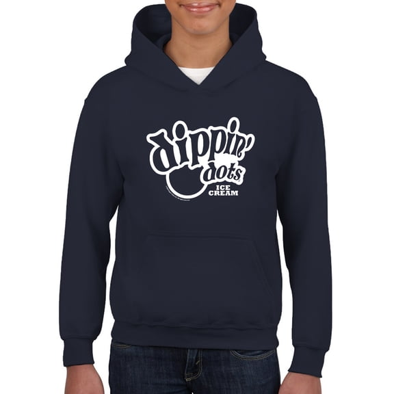 Classic Dippin' Dots Logo Graphic Youth's Hoodie Tee - Ice Cream Lovers Graphic Youth's Hoodie