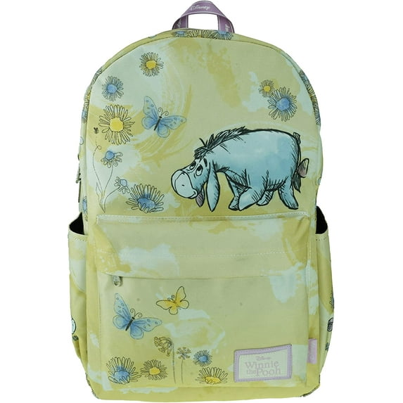Classic Disney Eeyore Backpack with Laptop Compartment for School, Travel, and Work