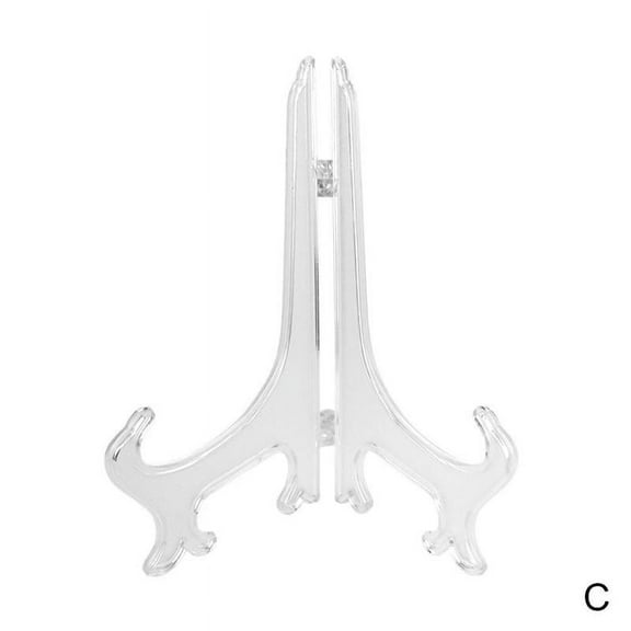 ??Classic Display Stand Easel Picture Frame Plate Display Stands Holder Clea N8W9