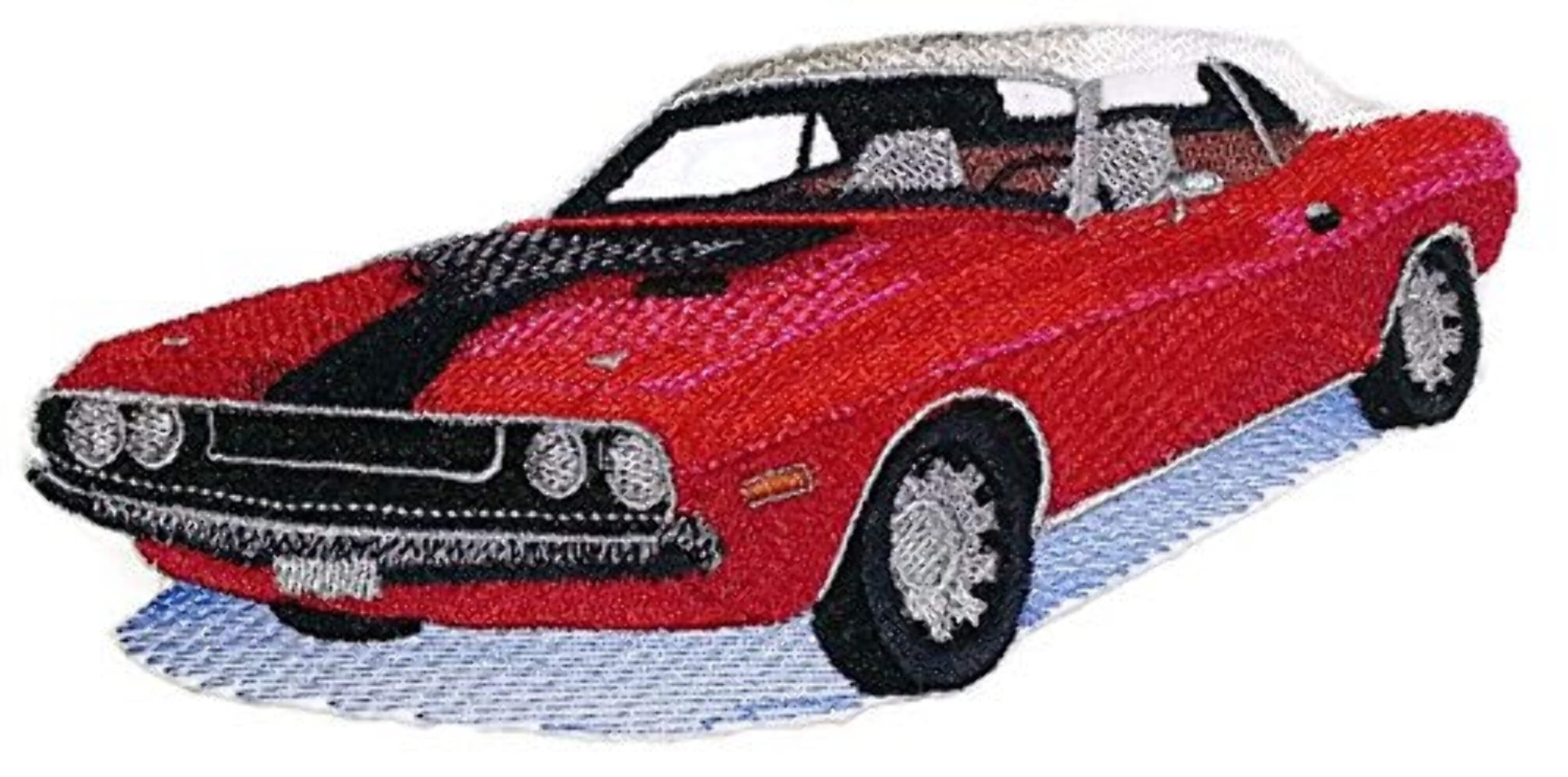 Classic Dodge Challenger Embroidered Iron On/Sew patch [6.52" x3"]