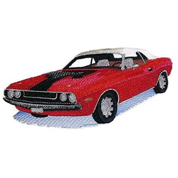 Classic Dodge Challenger Embroidered Iron On/Sew patch [6.52" x3"]