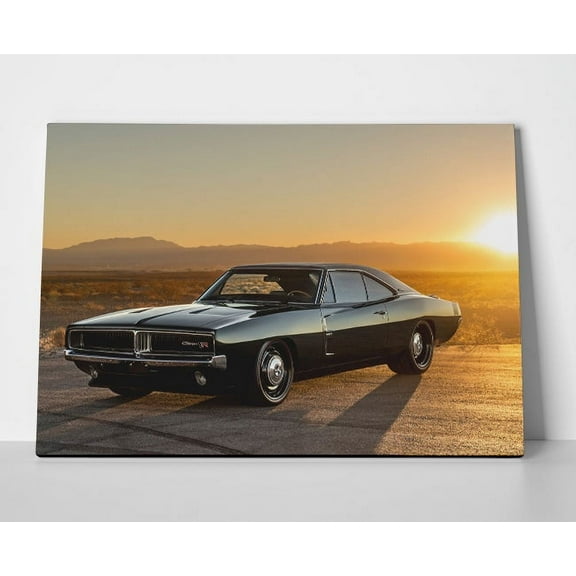 Classic Dodge Charger Poster or Wrapped Canvas