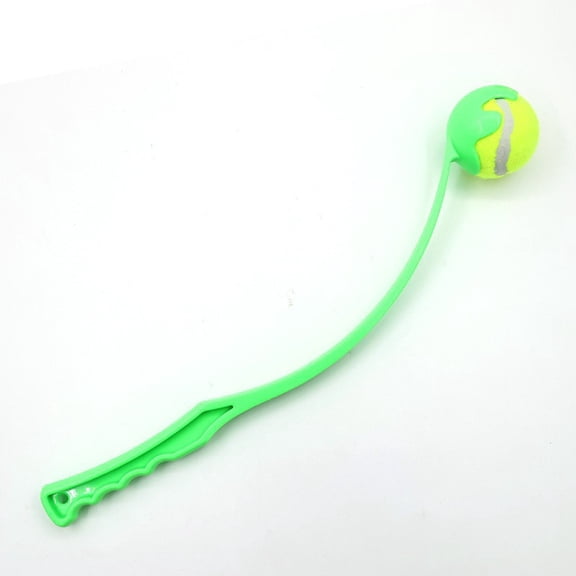 Classic Dog Ball Launcher with Tennis Ball, Heavy Duty Pet Ball Thrower for Outdoor Fetch Game, Interactive Training Exercise Toy for Small Medium Large Dogs