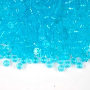 Classic Dots Building Block Accessories - 1X1 Round Plates Bricks Bulk Water Parts and Pieces, Custom Builds Pixel Arts Transparent Light Blue 1500pcs