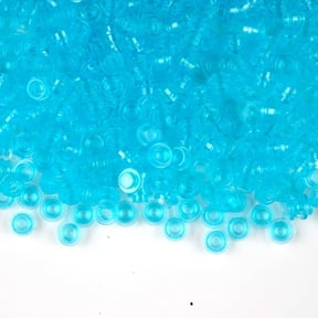 Classic Dots Building Block Accessories - 1X1 Round Plates Bricks Bulk Water Parts and Pieces, Custom Builds Pixel Arts Transparent Light Blue 1500pcs