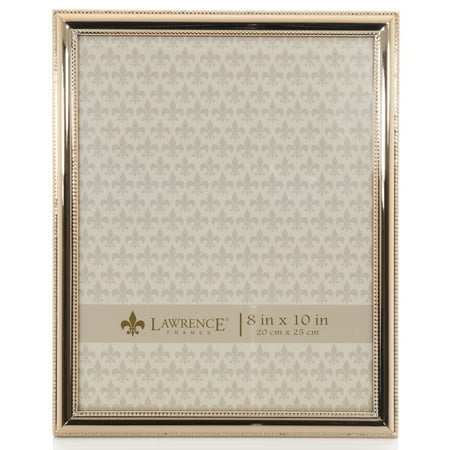 Classic Double Beaded Picture Frame 8x10 Gold