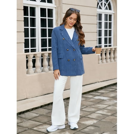 Classic Double-Breasted Blazer Jacekt