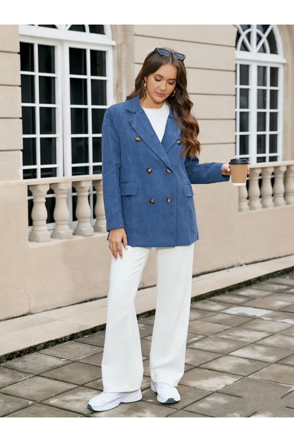 Classic Double-Breasted Blazer Jacekt