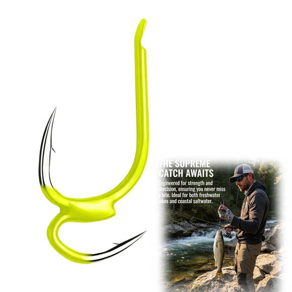Classic Double Fishing Hooks – 10-50Pcs Open Shank Anti-Escape Barbed Hooks, High Carbon Steel for Saltwater & Freshwater, Angler Gift