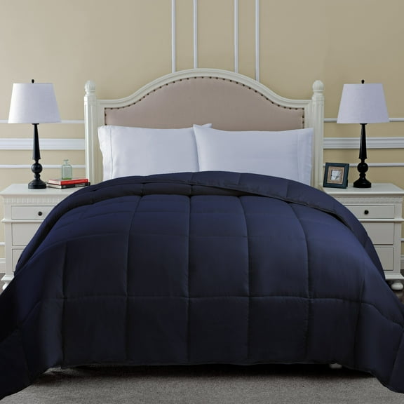 Classic Down Alternative Hypoallergenic Comforter Navy Blue / Twin
