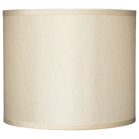 Classic Drum Faux Silk Lamp Shade 8-inch to 16-inch Available Cream 12"